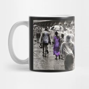 India Monsoon Rain in Purple Mug